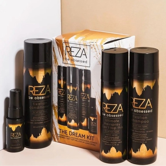Reza Other - NEW REZA Be Obsessed Haircare Kit Shampoo, Conditioner, Hair Spray, Leave in